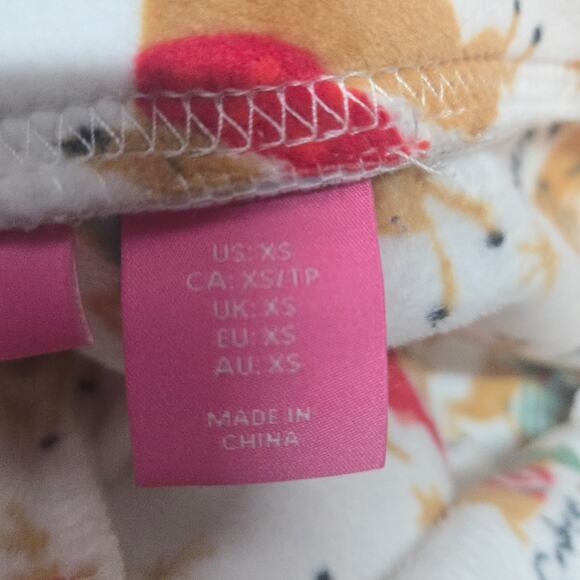 Issac Mizrahi Pajama Pants Reindeer Christmas Soft Size XS - Picture 8 of 8